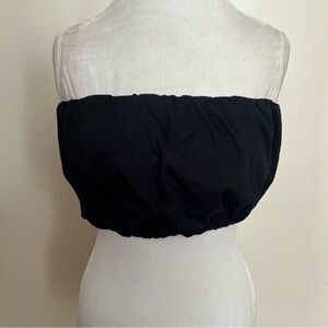 Forever 21 Black Strapless Women's Crop Top - Size M